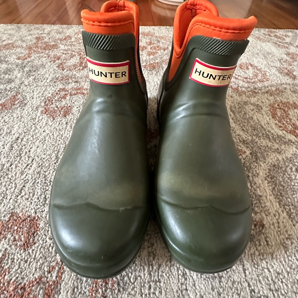 Hunter (target) green rain boots size 7